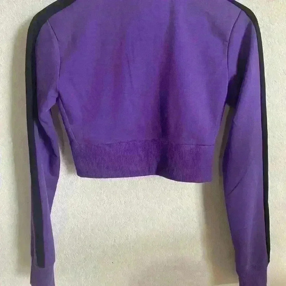 PUMA X DUA LIPA T7 ROYAL PURPLE CROPPED LOGO JACKET SIZE XS - Picture 6 of 10